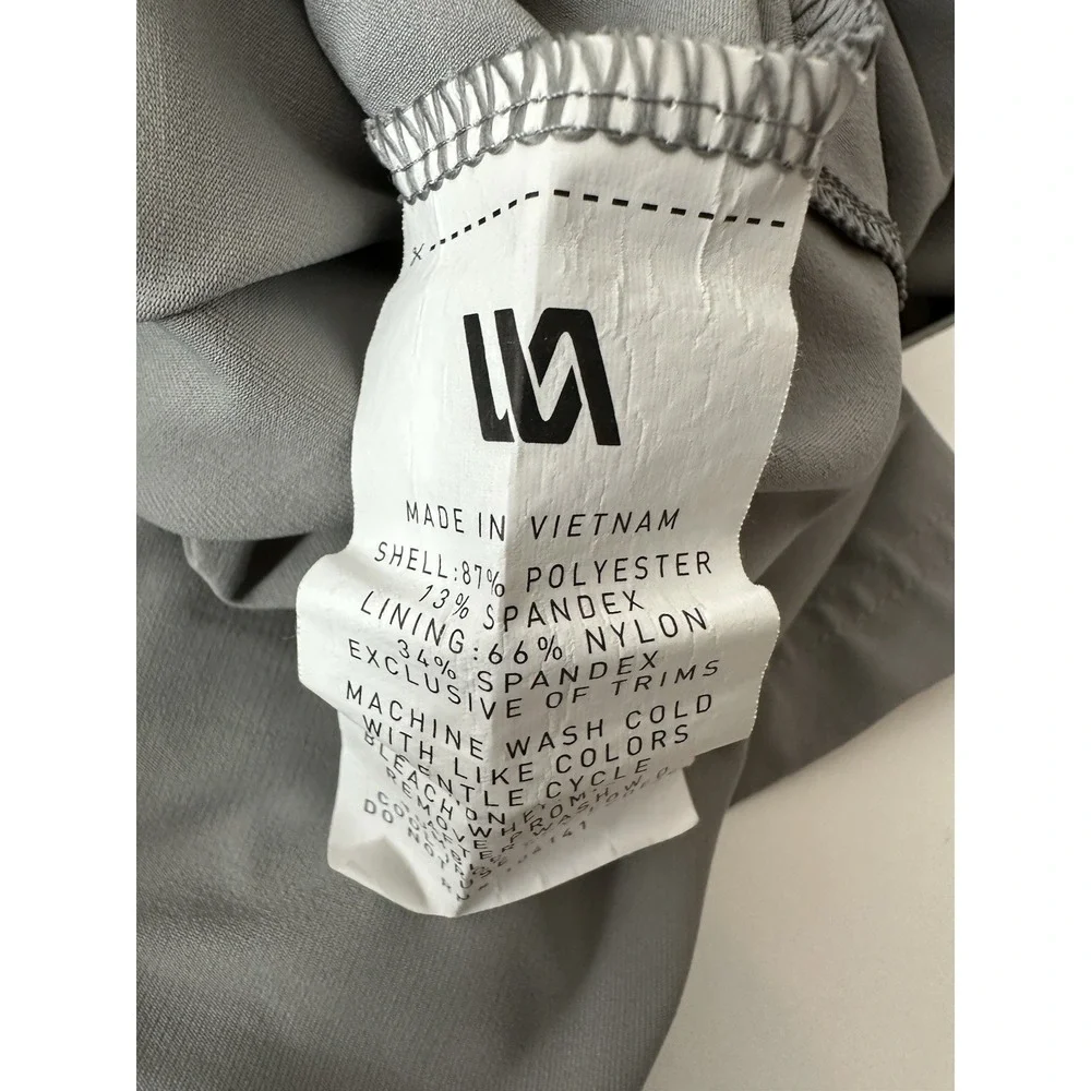 VRST Shorts Mens Large Gray Lined‎ Swim Shorts Trunks Bottoms Pocket Drawstring